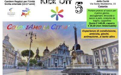 Coloriamo la città – Kick Off 5 a Catania – 17/21 Luglio 2018